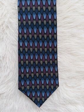 Grateful Dead - Sixth Set Collection Blue Purple Patterned Men’s Tie Vintage NWT